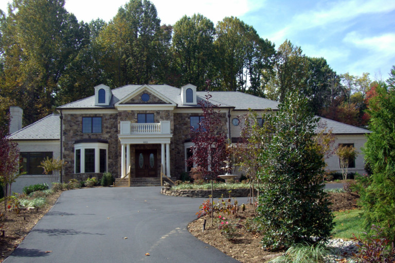 Colonial style custom home built in McLean, Virginia
