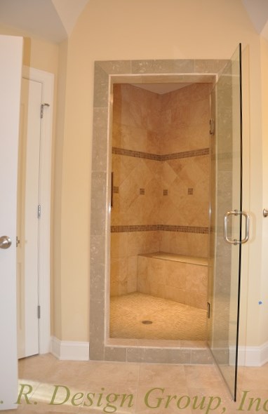 Luxury Steam Room in Custom Home in Virginia