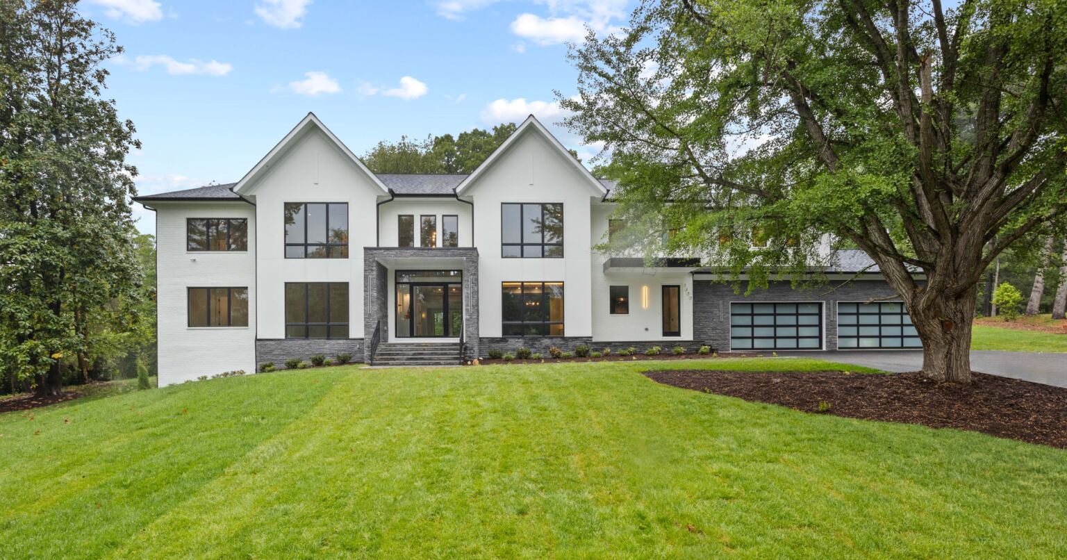 Completed custom estate at 1290 Berry Place in McLean, Virginia