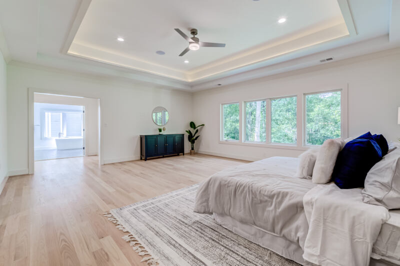 27Sept0027 Bedroom suite in the custom home at 1205 Ross Drive SW, Vienna, VA, built by AR Design Group — view 4
