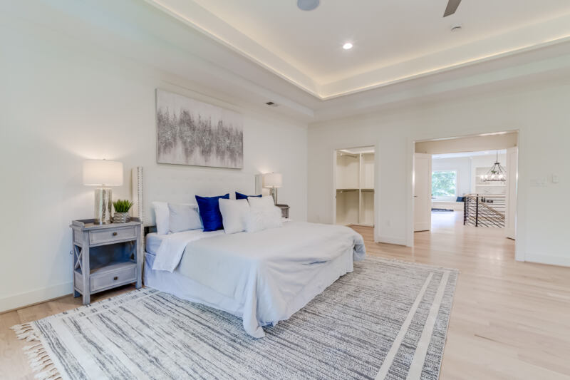 27Sept0030 Bedroom suite in the custom home at 1205 Ross Drive SW, Vienna, VA, built by AR Design Group — view 6