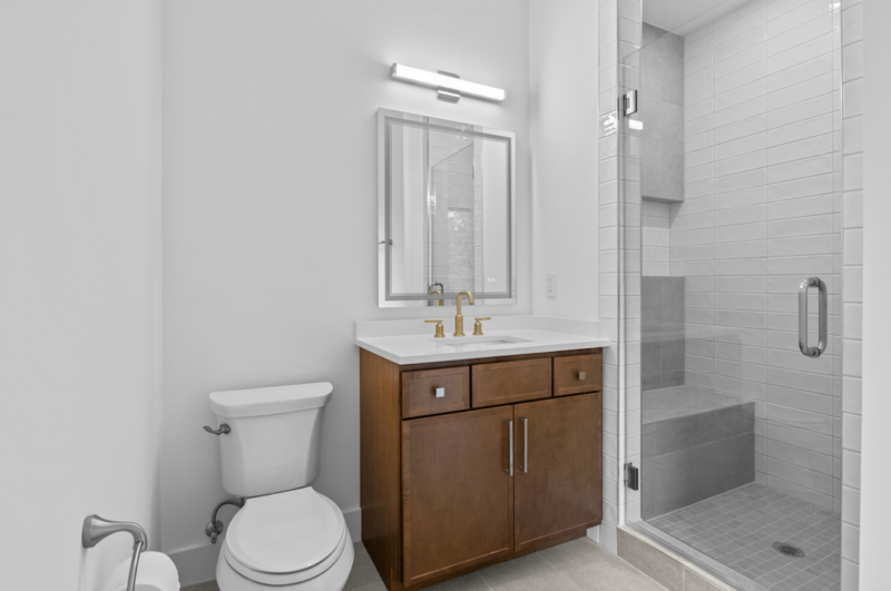 Berry-Place-13 Custom bathroom in the custom home at 1290 Berry Place, McLean, VA, built by AR Design Group — view 5