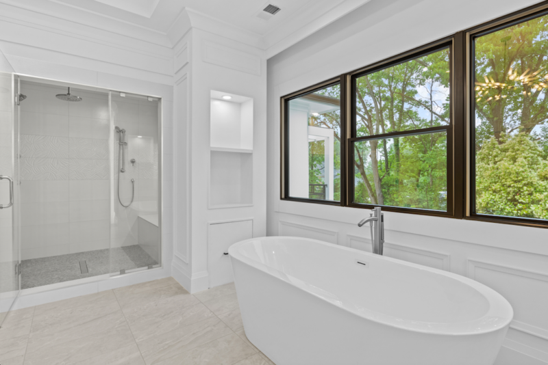 Berry-Place-21 Custom bathroom in the custom home at 1290 Berry Place, McLean, VA, built by AR Design Group — view 4