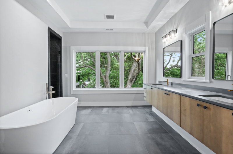 Yeonas Drive SW-23 Custom bathroom in the custom home at 424 Yeonas Drive SW, Vienna, VA, built by AR Design Group