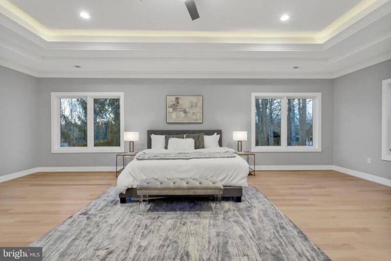 kellog45 Bedroom suite in the custom home at 6226 Kellogg Drive, McLean, VA, built by AR Design Group — view 2